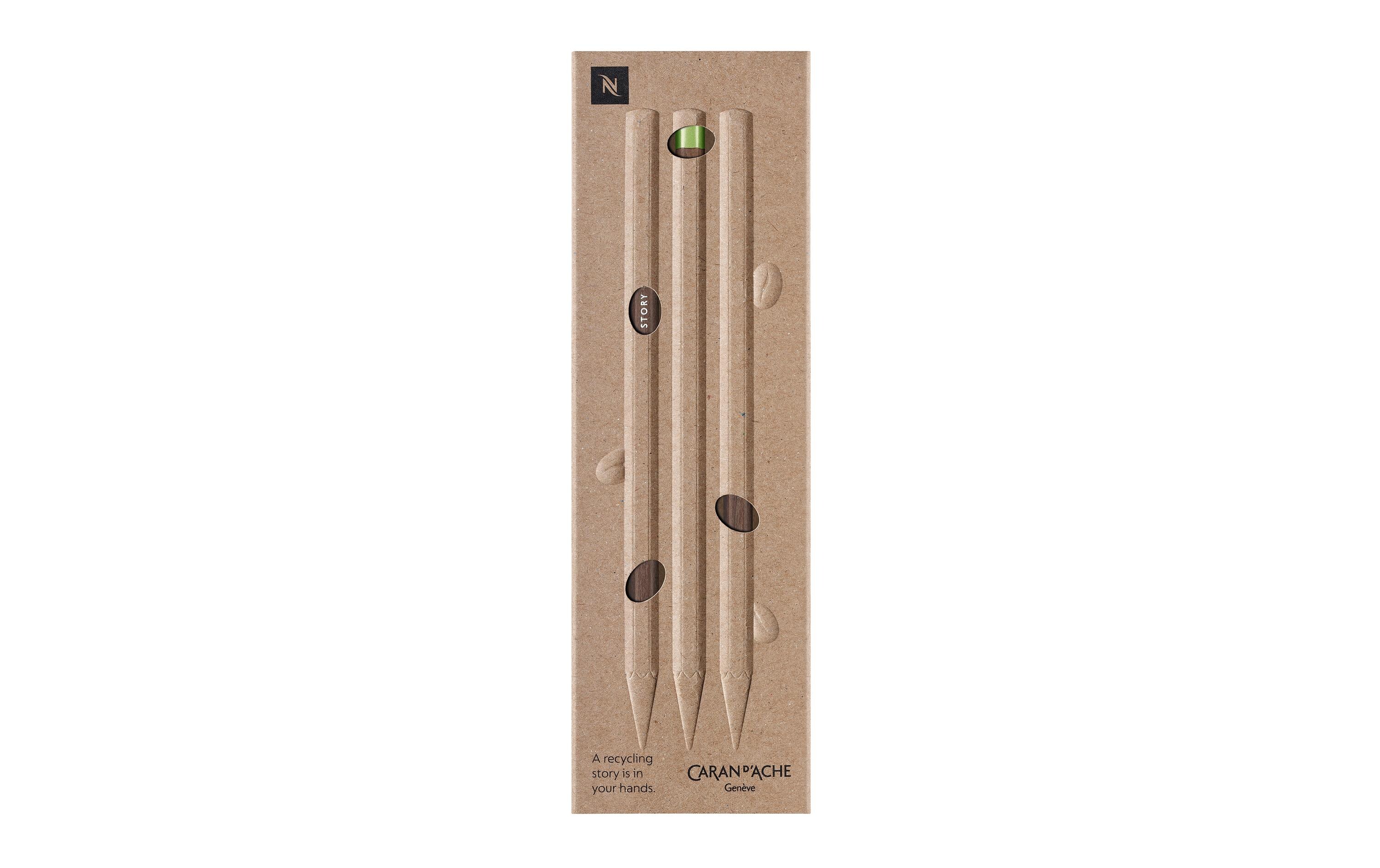 Bleistift Swiss Wood Nespresso HB, 3er SetBleistifte für alle Nespresso Fans