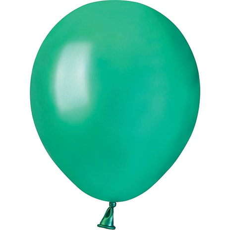 Mini balloner 13 cm 15-pak - metallic grøn
