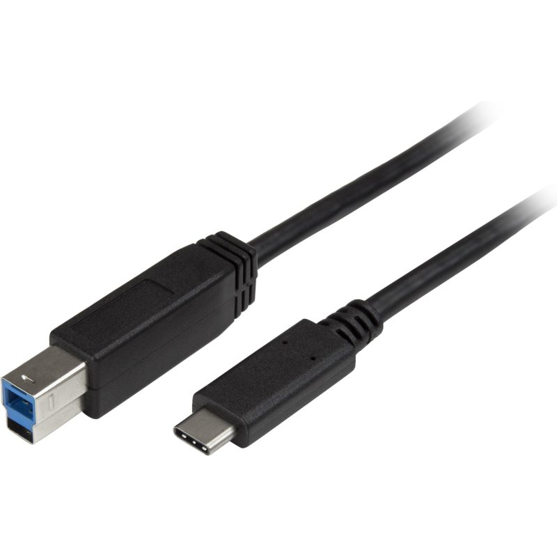 StarTech.com Câble USB-B vers USB-C de 2m, USB 5Gbps, Cordon de Données, USB 3.0, Câble de Transfert de Données USB-C