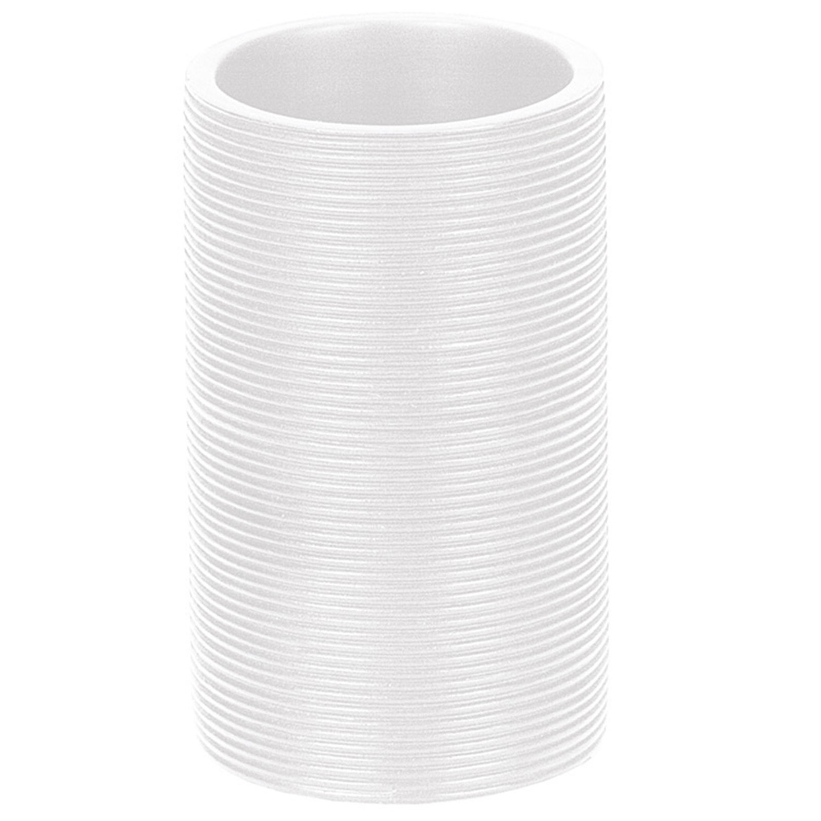 Zahnputzbecher - weiß - 11 cm hoch