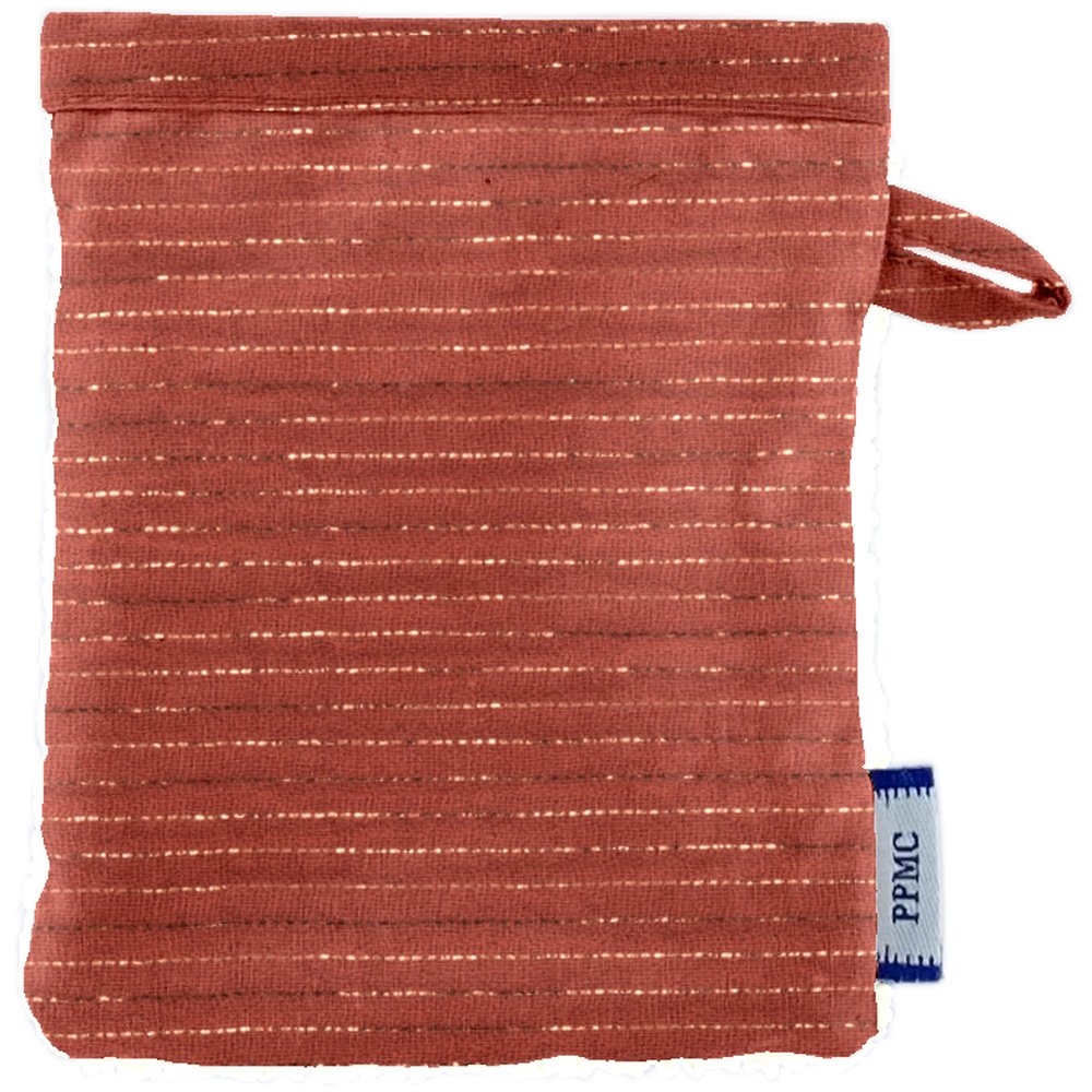 Mini-Gant Démaquillant Gaze Lurex Terracotta