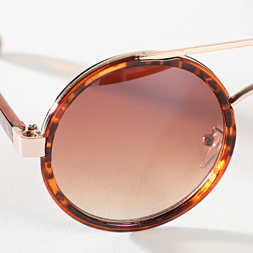 Lunettes De Soleil Fauve Orange Dégradé