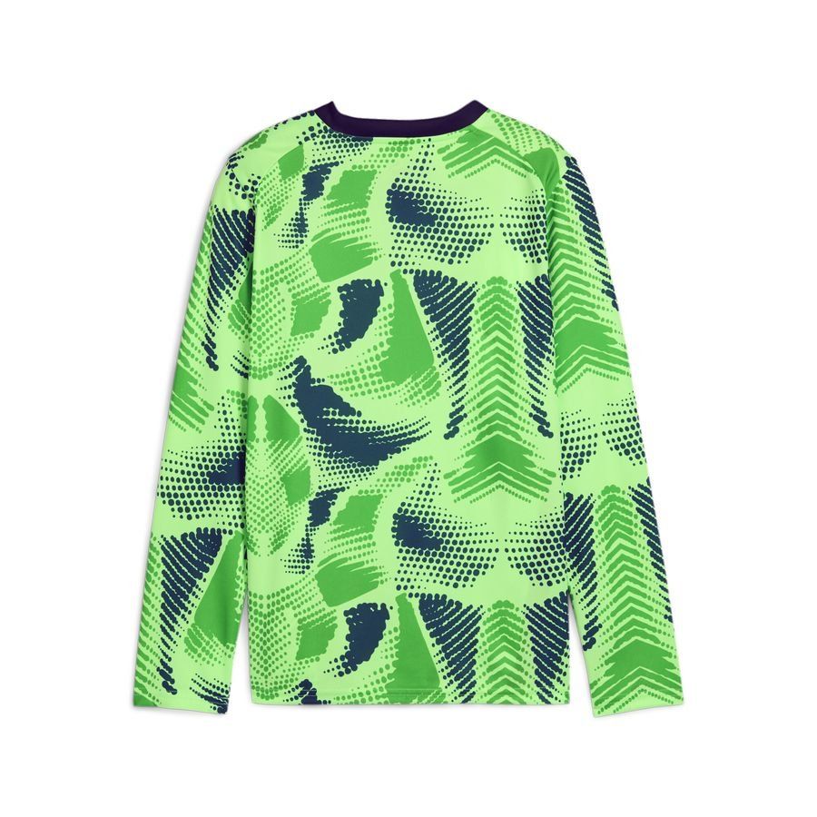 PUMA Maillot de Gardien teamTarget - Vert/Noir Enfant Manches Longues