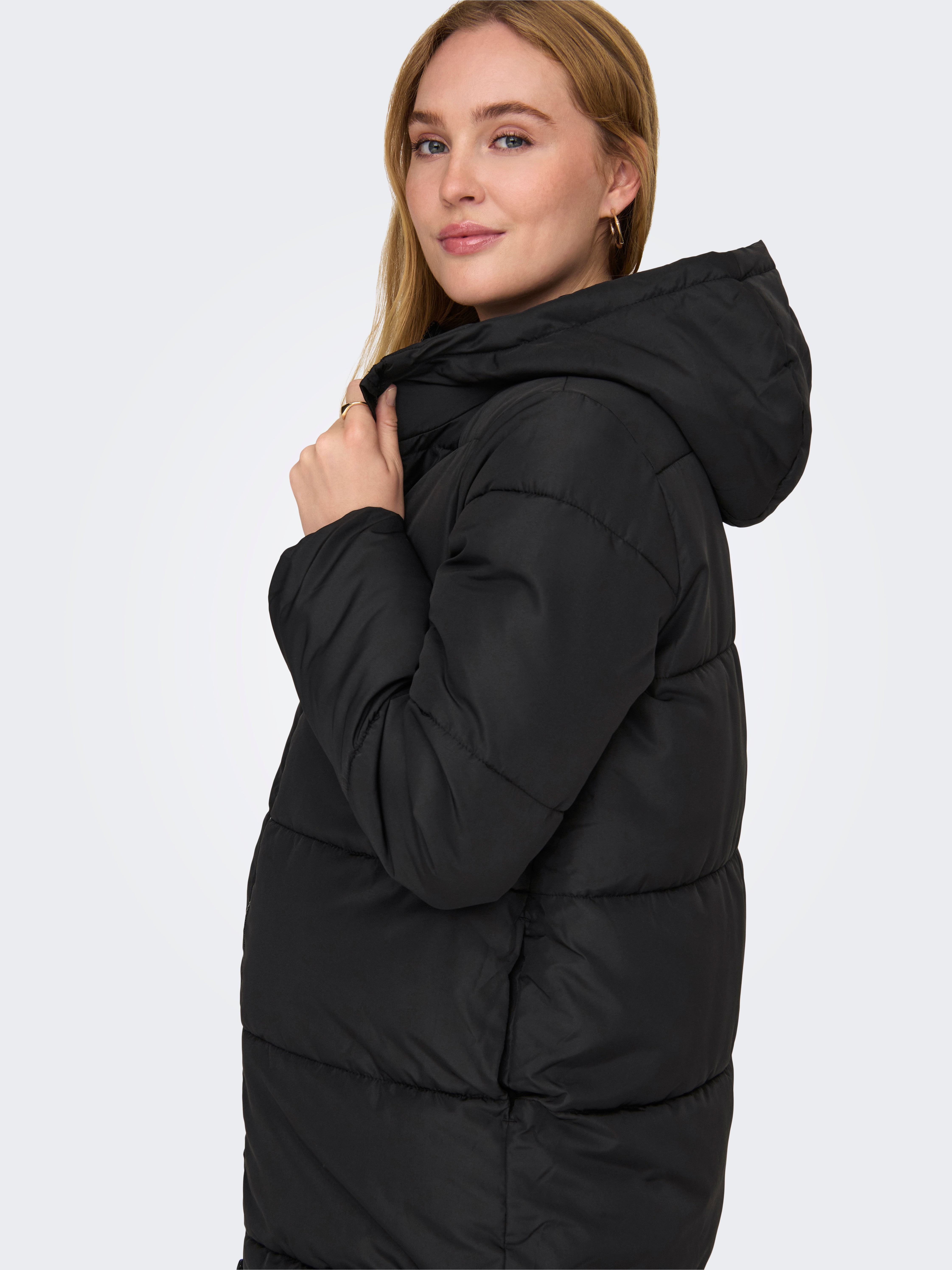 OLMABBIE Steppmantel Black
