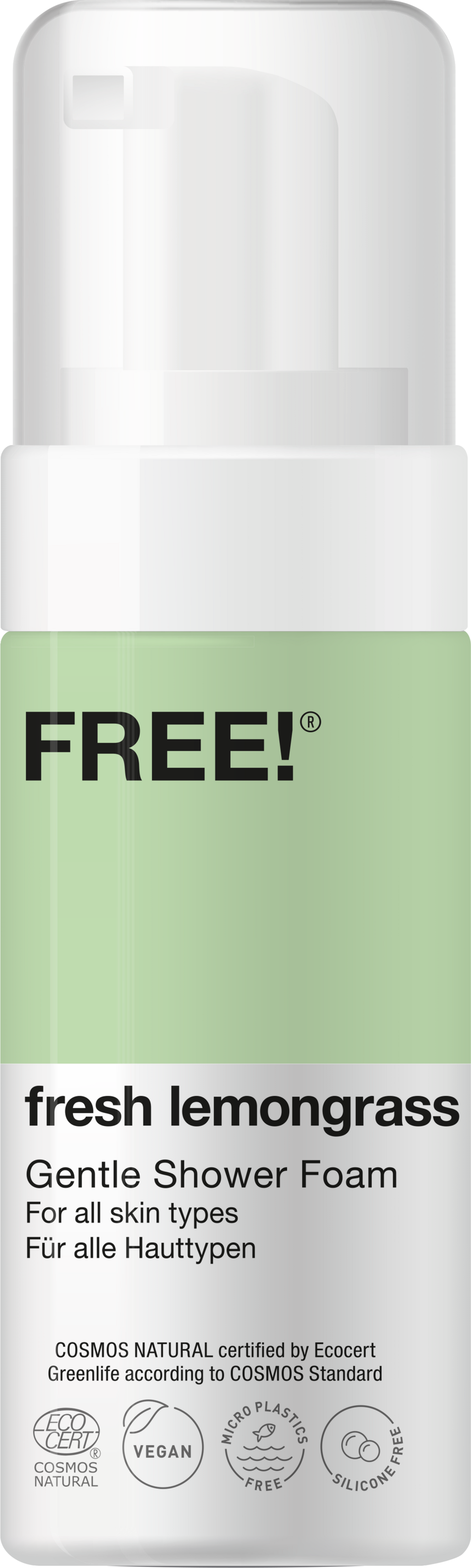 FREE! Organics  Gentle Shower Foam Fresh Lemongrass, 150 ml
