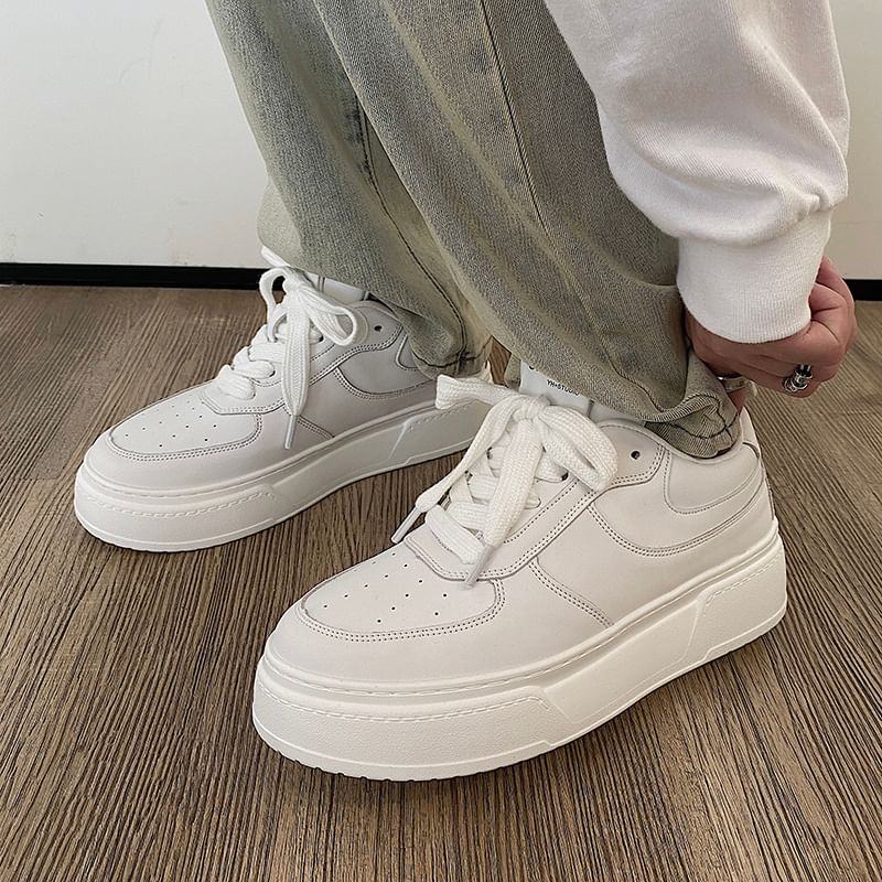 HANO - Veterschoenen met plateauzool
