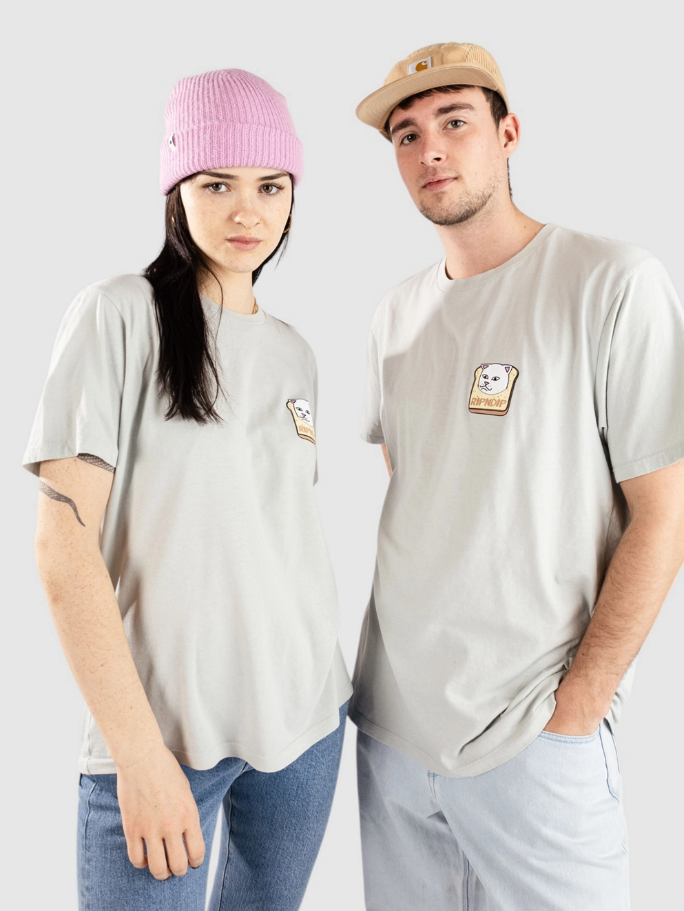 RIPNDIP Lets Get This Bread T-Shirt cool grey