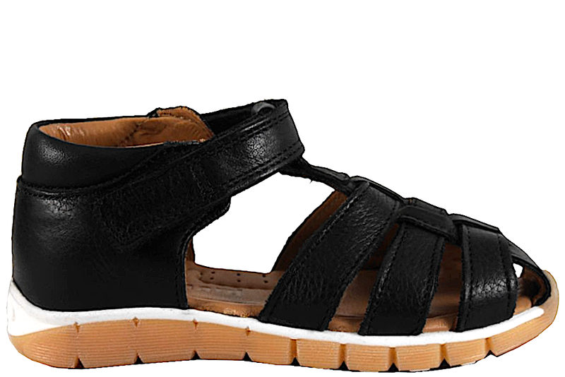 BISGAARD BILLIE SANDAL I SORT GLAT SKIND