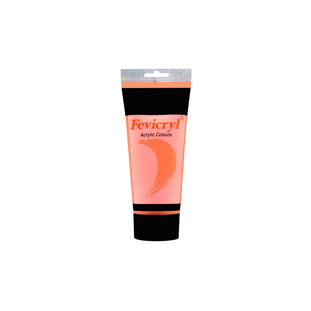 Tube peinture acrylique vermillon 200ml
