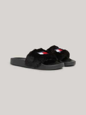 Chinelo de piscina de pele sintética