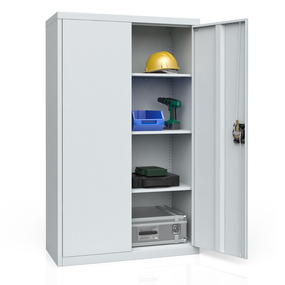 Aktenschrank Büroschrank Werkzeugschrank Metallschrank Universal Schrank Grau