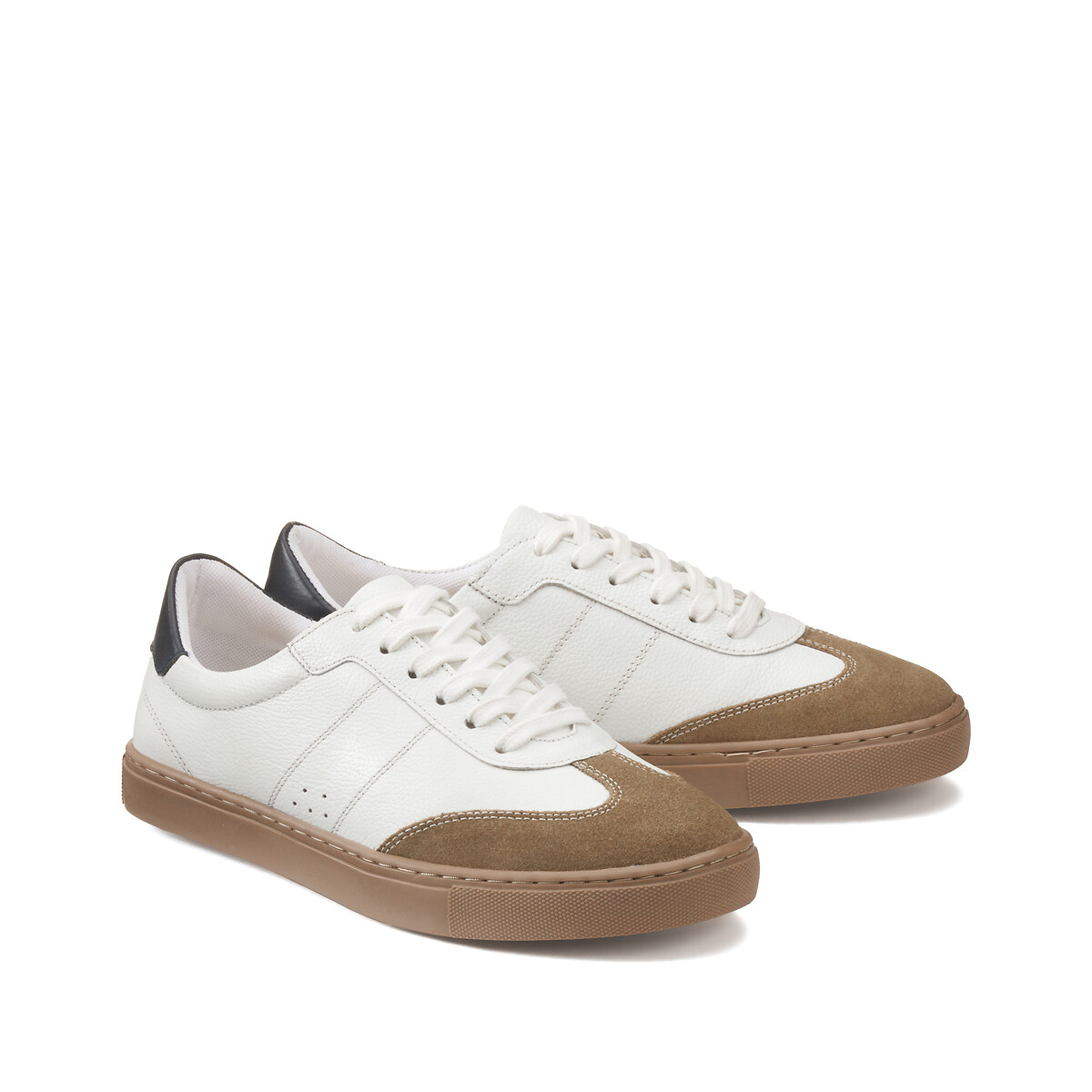 COLEÇÕES LA REDOUTE<br>Tênis de couro, estilo vintage