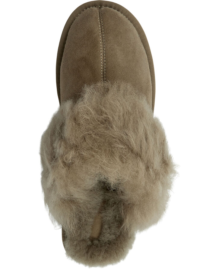 Lovelies VIGRA - SHEARLING SLIPPERS Walnut