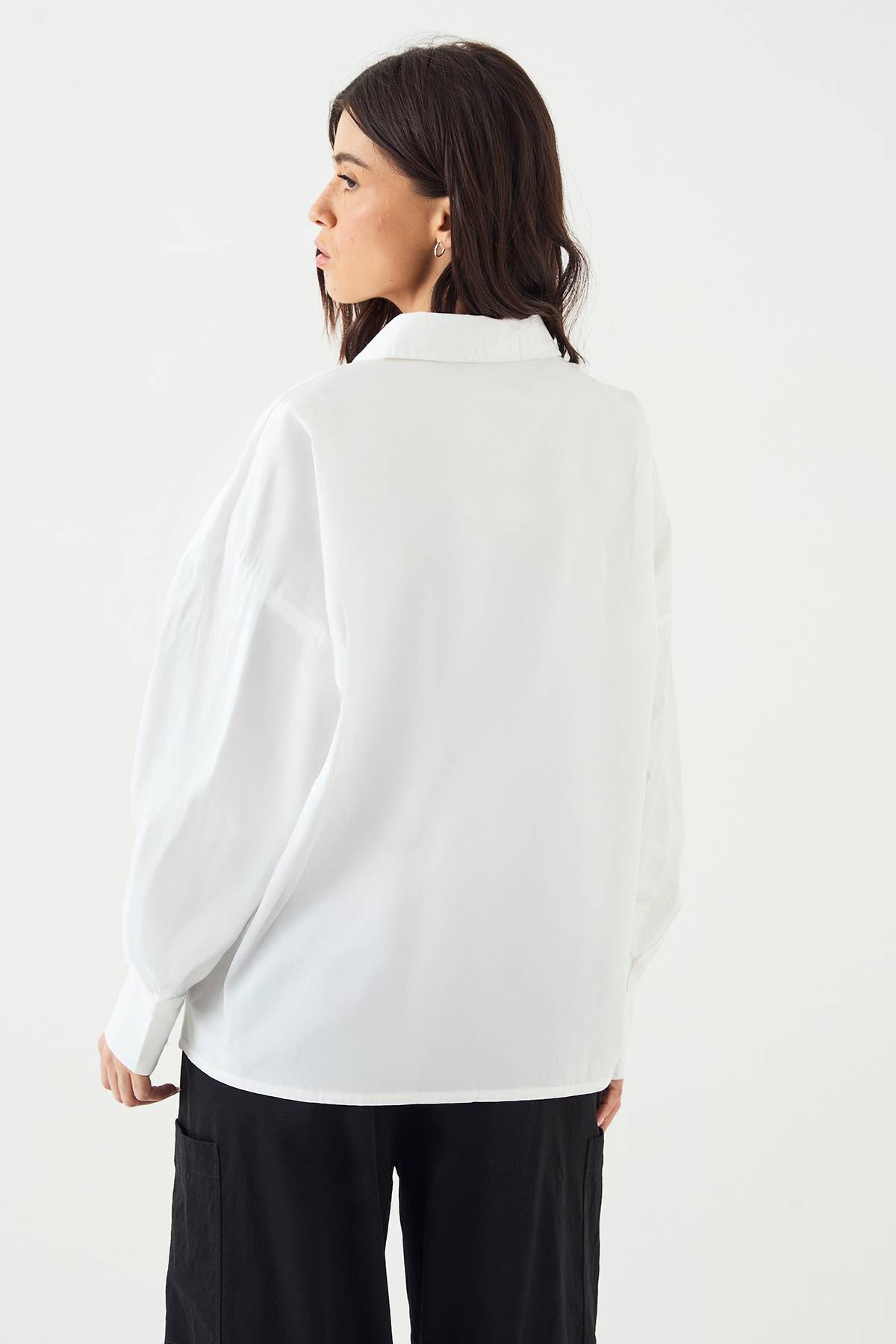 Chemise en Popeline de Coton Oversize DSGN Studio