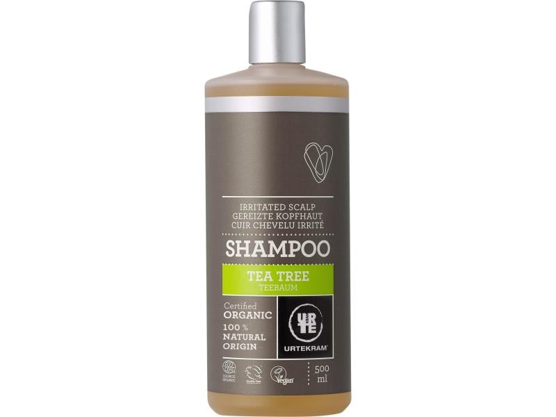 Urtekram Shampoo Teebaum Gereizte Kopfhaut 500 ml Natürliches Shampoo mit Teebaumöl