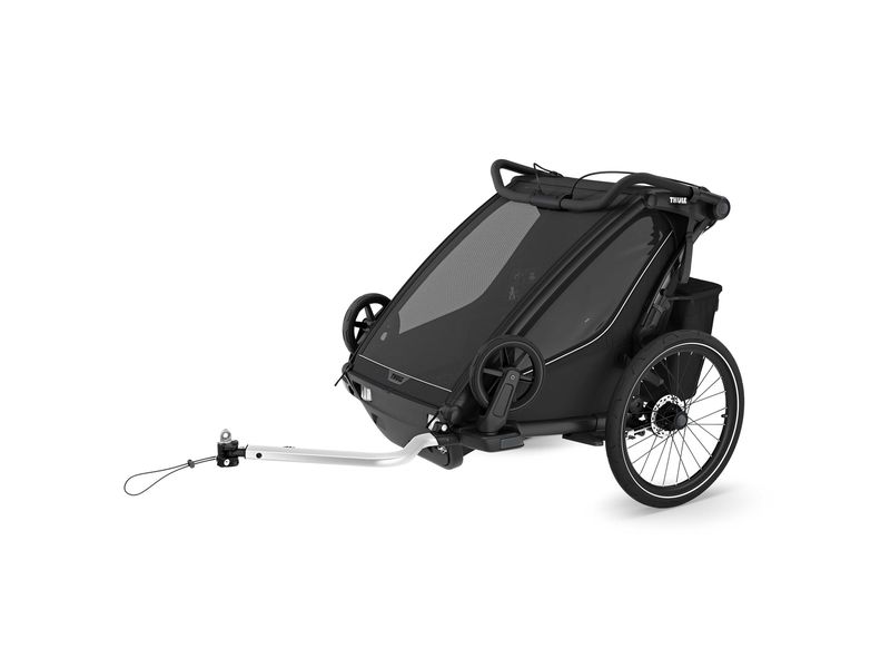 Thule Veloanhänger Chariot SPORT 2 G2 Double, Black Der Fahrradanhänger für sportlich Aktive und deren Kinder