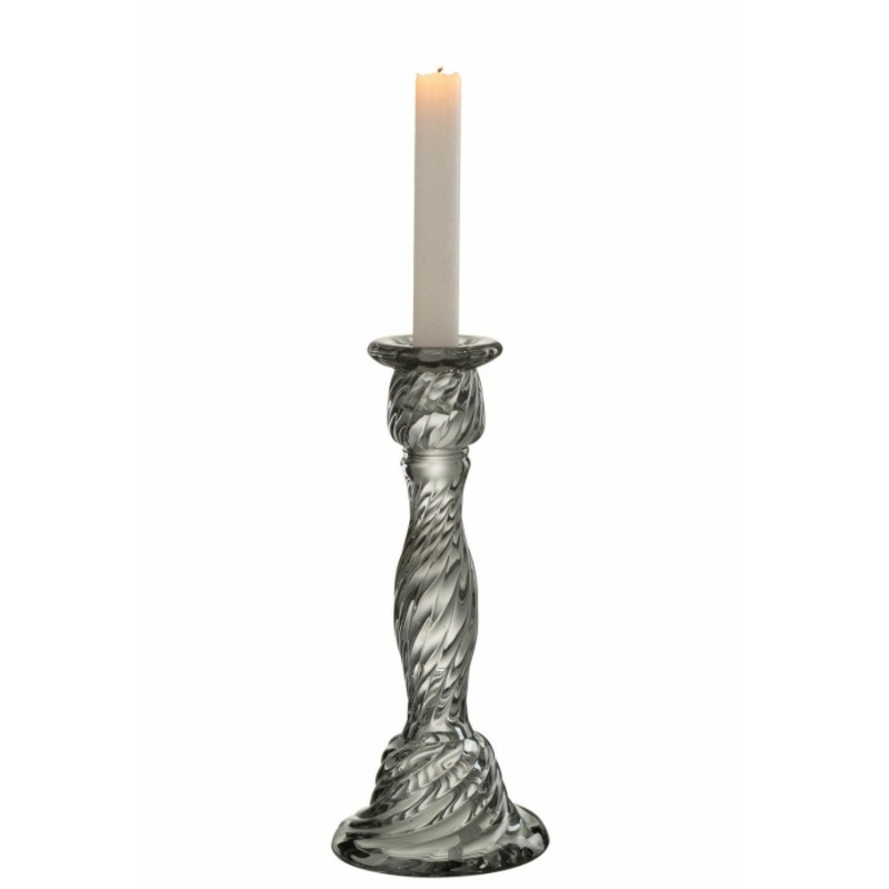 Chandelier en verre gris 11x11x24cm