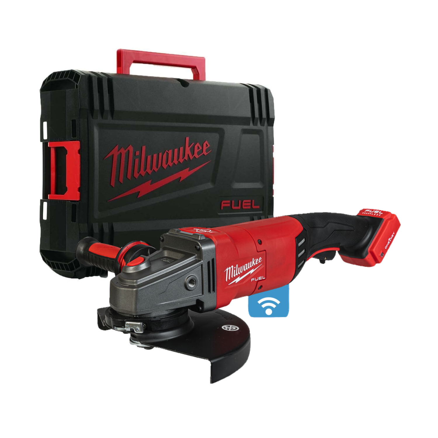 Milwaukee M18 ONEFLAG230XPDB-0C 18V Li-ion Accu haakse slijper body in koffer - One-key - met peddelschakelaar