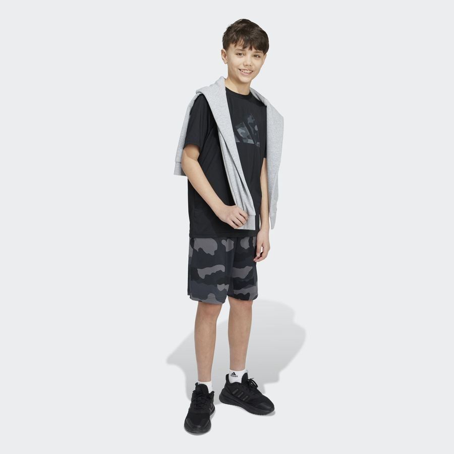 Adidas Train Essentials Seasonal Print Tee Kids