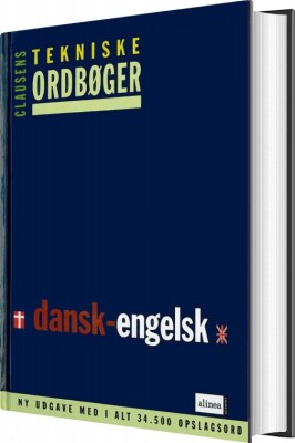 Clausens Tekniske Ordbøger, Dansk-Engelsk - Bog