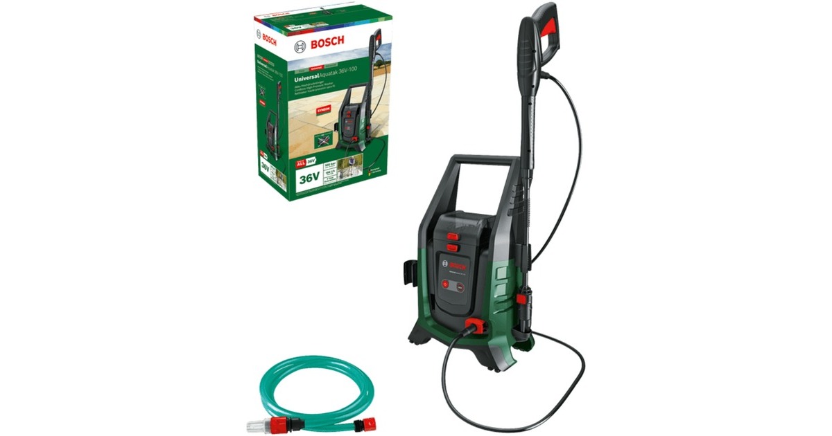 BoschUniversalAquatak 36V-100 hogedrukreiniger  (Groen/zwart, Accu en oplader niet inbegrepen)