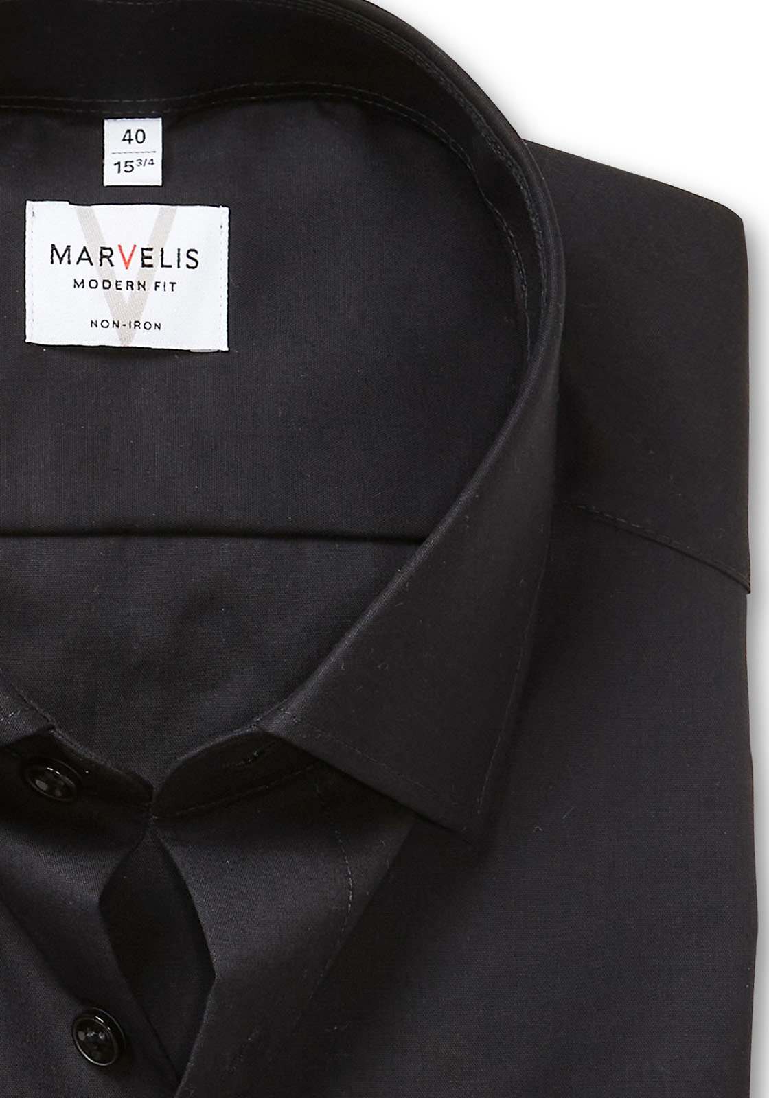 MARVELIS Langarmhemd , modern fit, verlängerter Arm, Businesshemd, New-Kentkragen