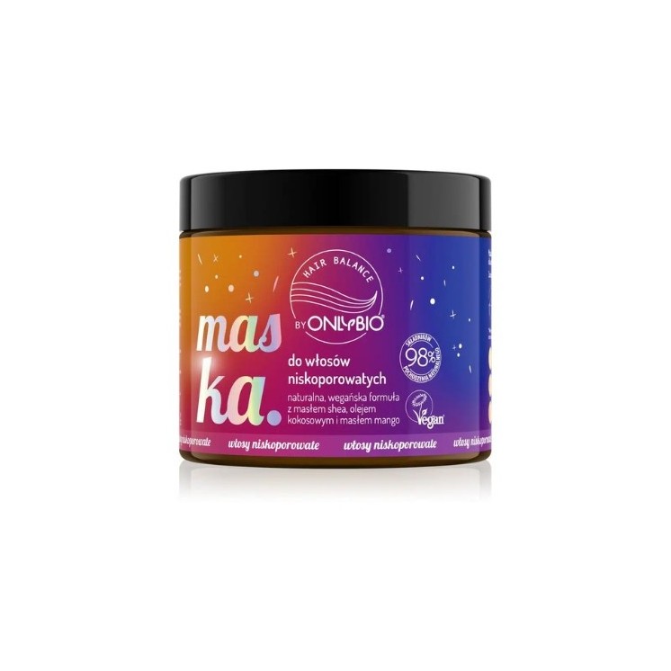 ONLYBIO Hair in Balance Masker voor laag poreus haar 400 ml