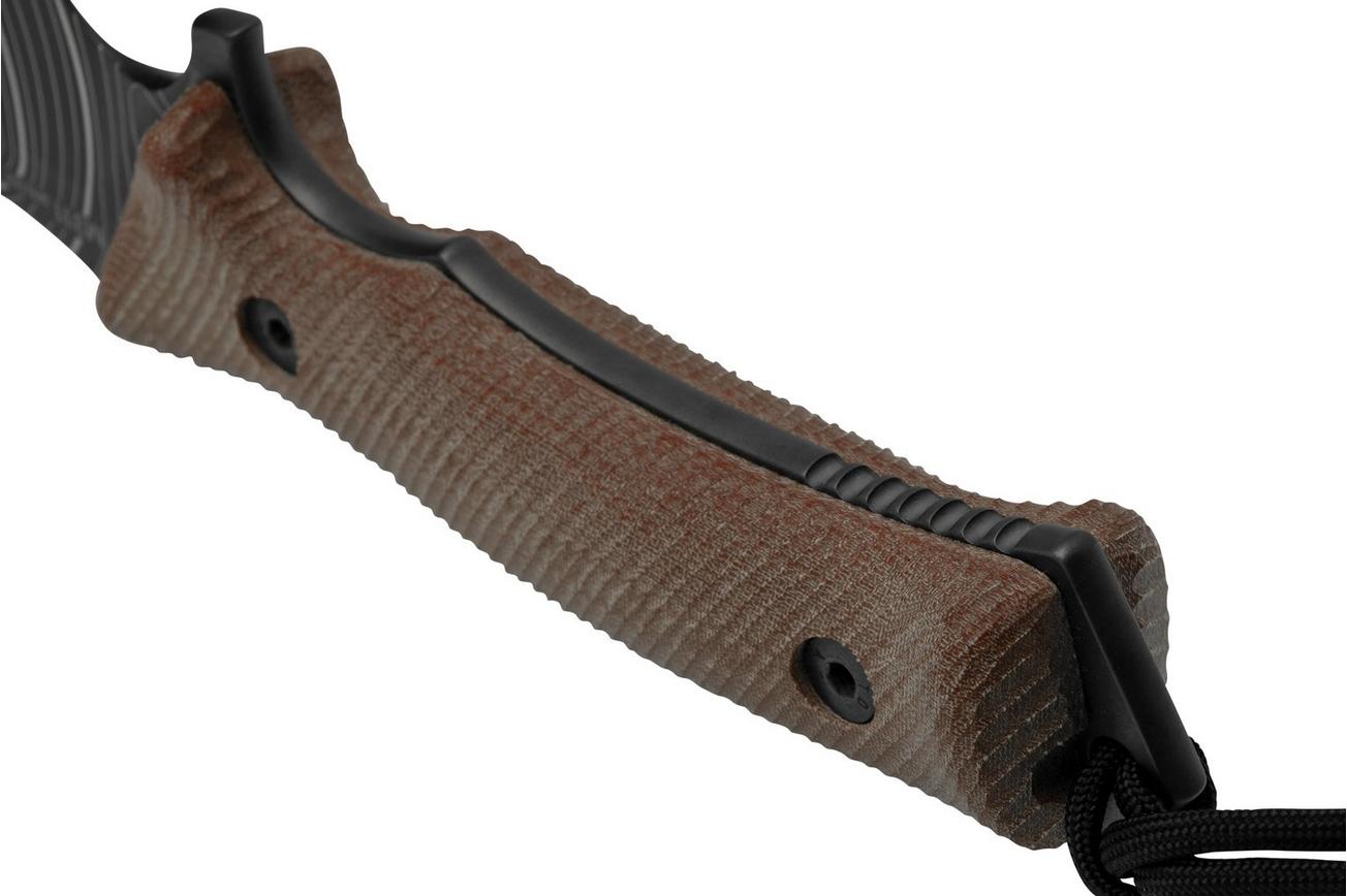 ANV Knives M311 SPELTER DLC Topo Elmax, Coyote Micarta Handle, Black Kydex Sheath, survivalmes