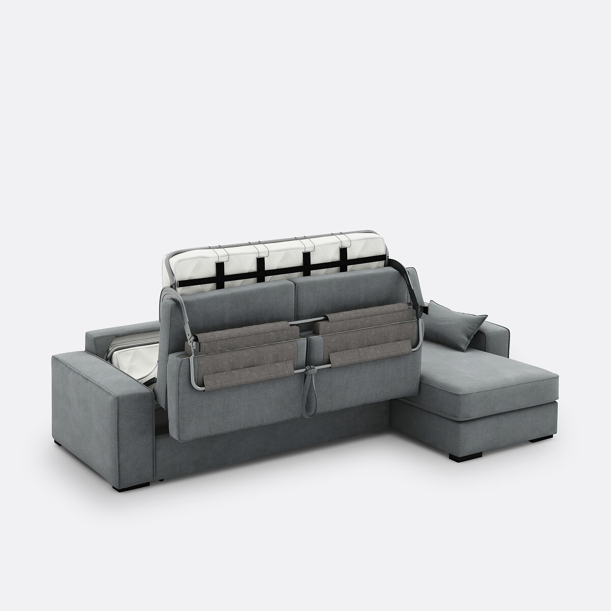 LA REDOUTE INTERIEURS<br>Sofá-cama de canto, poliéster, Bultex Cécilia