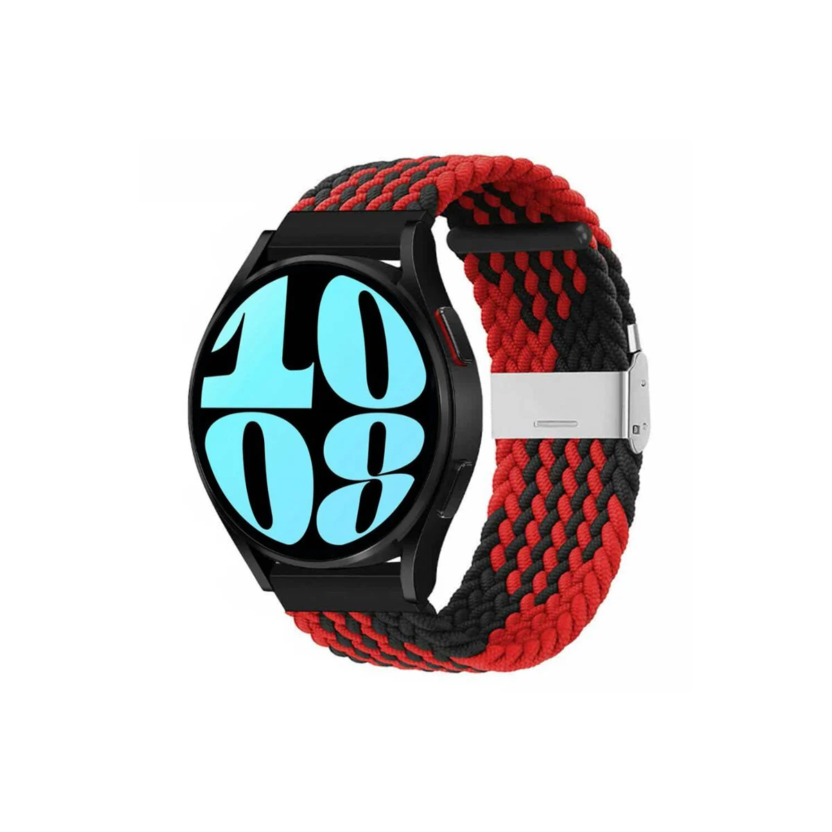 Flettet elastisk armbånd Samsung Galaxy Watch 6 (40mm) - Rød/svart