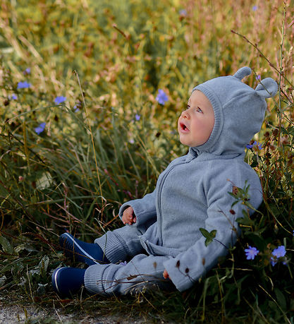 Mikk-Line Schlupfmütze - Fleece - 1-lagig - Verblasster Denim Me
