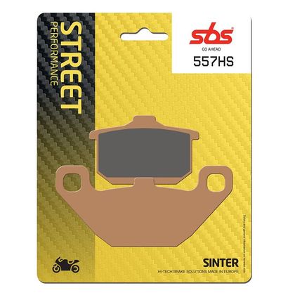 Plaquettes de freins SBS 557HS Sinter Métal Fritté avant/arrière (selon modèle)