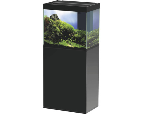 Aquariumcombinatie Ciano Emotions Pro 60 Zwart ca. 108 l, ca. 61 cm, zwart, incl. LED-verlichting, binnenfilter, verwarming en kast