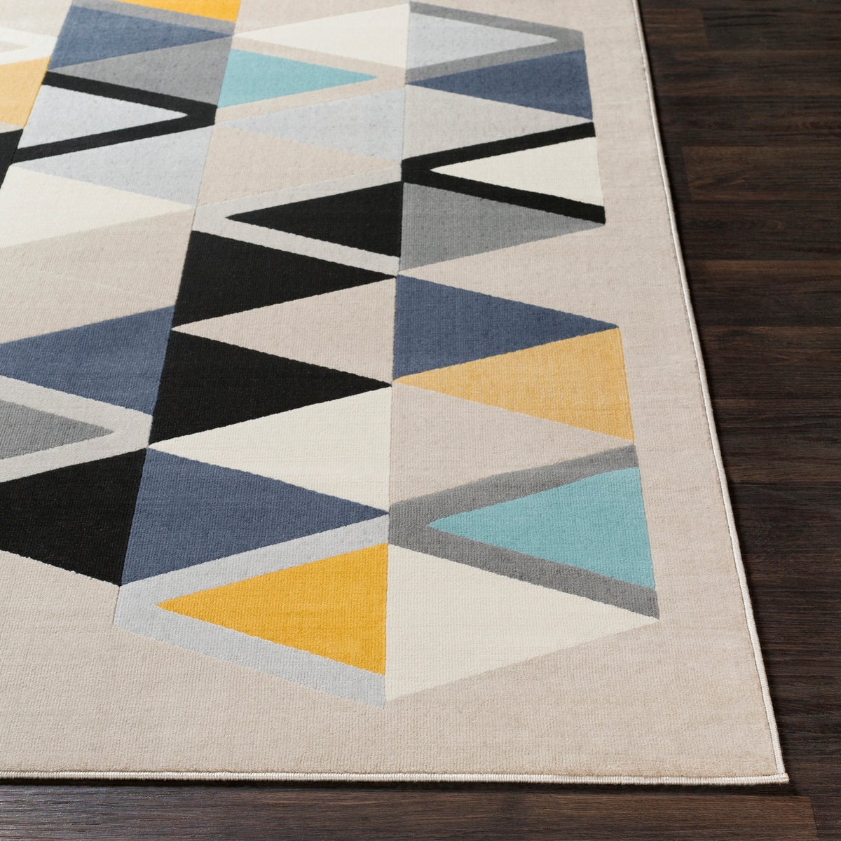 Modern Scandinavisch halkleed, veelkleurig beige/grijs, 80x220 cm, DELANEY