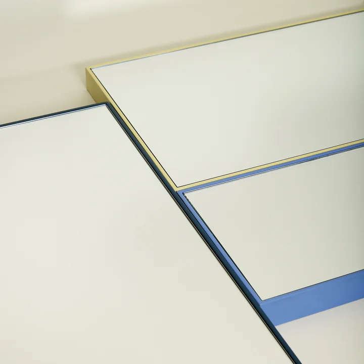 Hübsch Interior - Shine Wandspiegel, 50 x 120 cm, grau