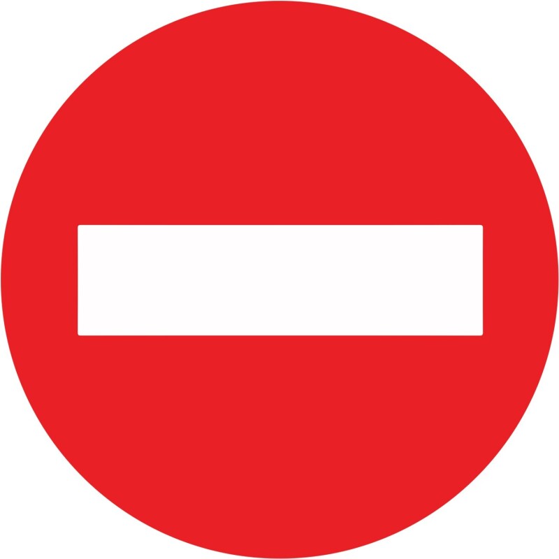 Panneau de circulation - sens interdit