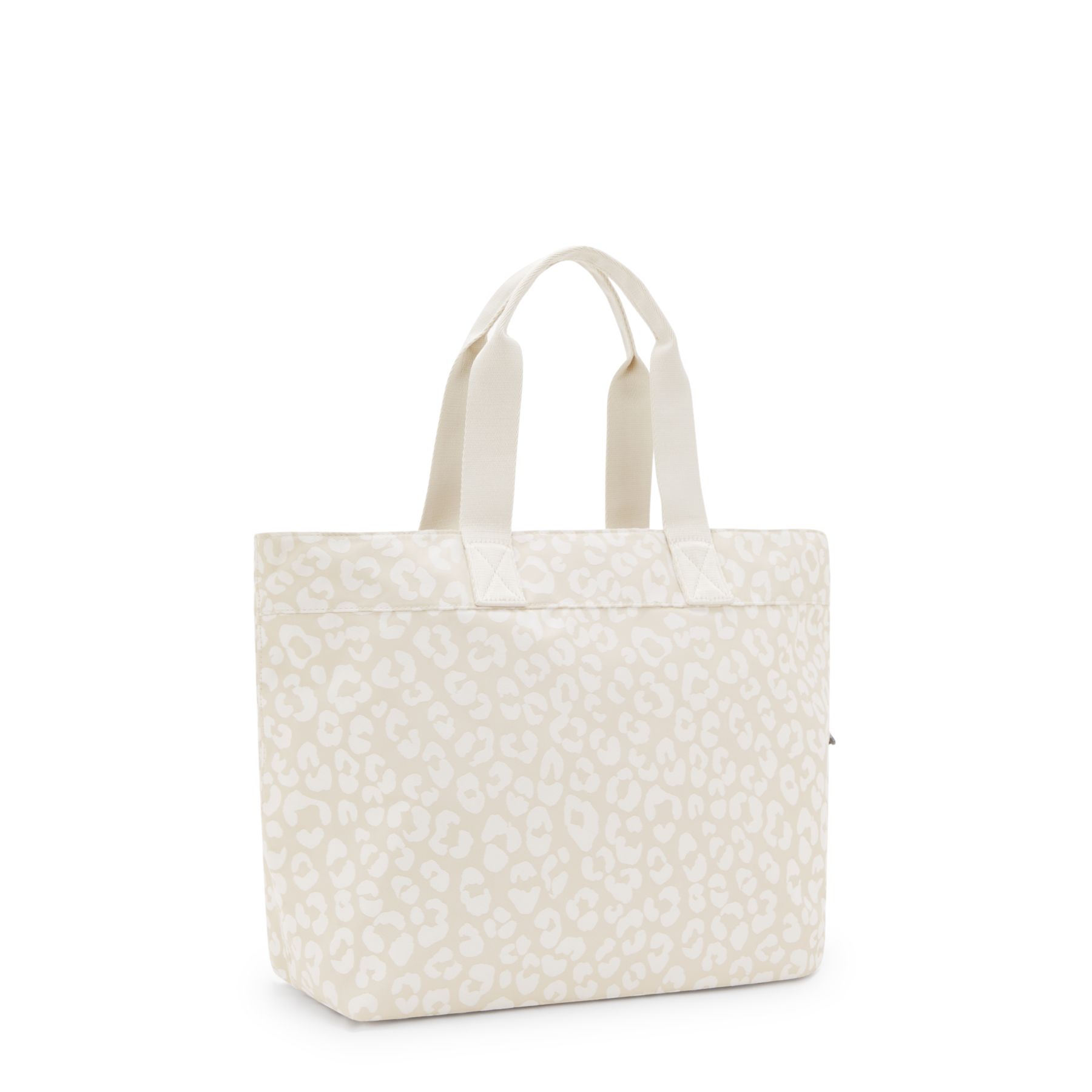 COLISSA Grand fourre-tout avec compartiment pour ordinateur portable - White Cheetah J