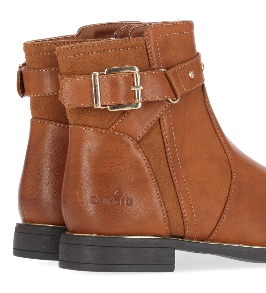 Botas infantis Chika10 Carisa 20 marrom claro
