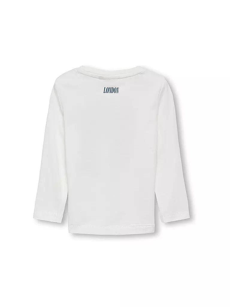 ONLY Mädchen Langarmshirt KMGCELINA  weiss