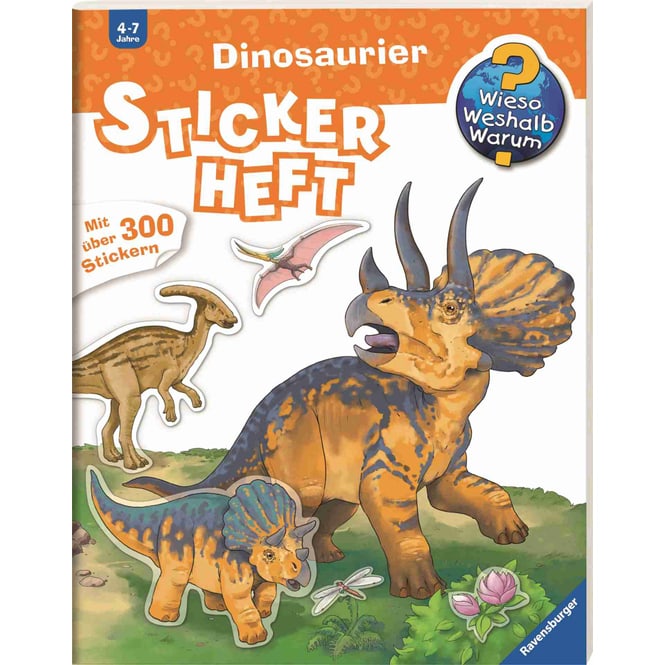 Dinosaurier Stickerheft - Wieso Weshalb Warum