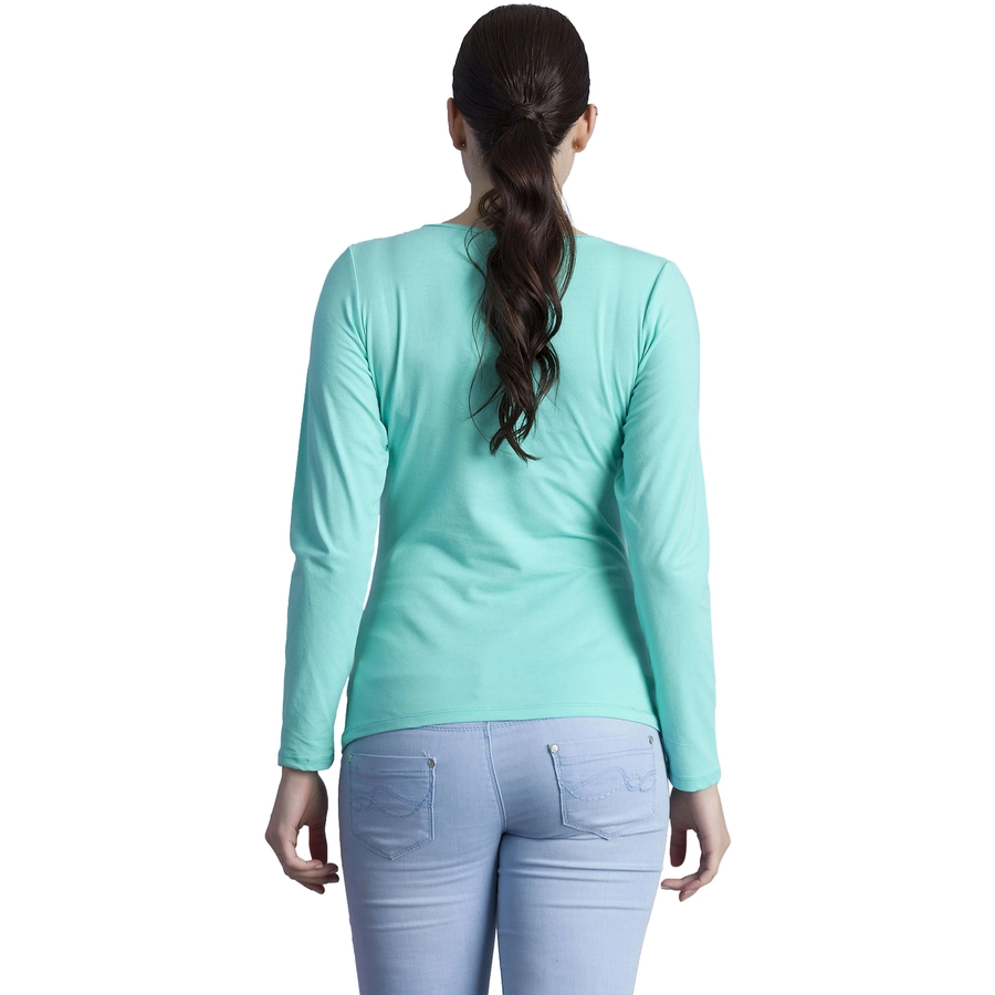 M.M.C. Umstandslangarmshirt I Will Rock You mit Motiv Mint