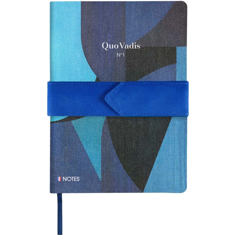 Quo Vadis - Carnet de notes - Français - Iconique - Multicolore - Pages Lignées - 15x21 cm - Toile (effet tissé)