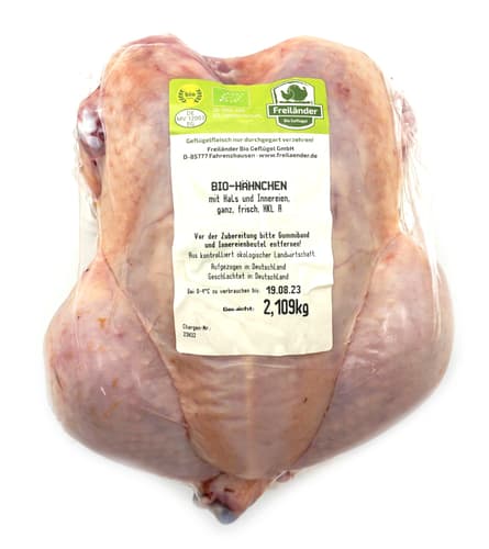 Freiländer BIO Hähnchen im Ganzen