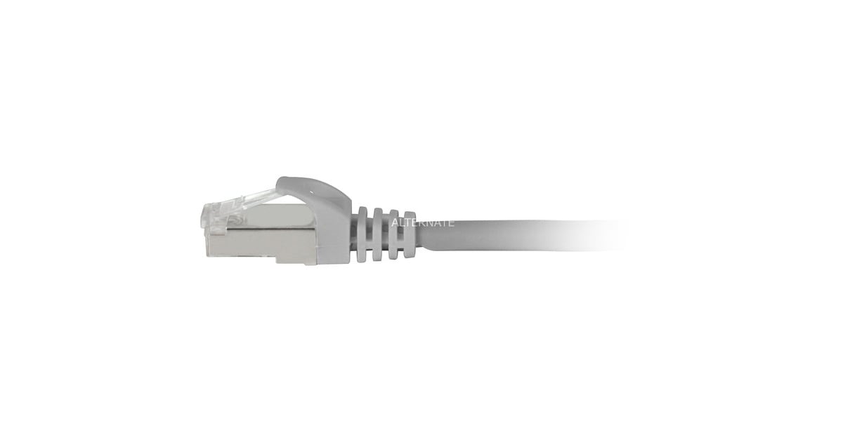SharkoonPatchkabel SFTP, RJ-45 met Cat.7a  (Grijs, 10 meter, Ruwe kabel)