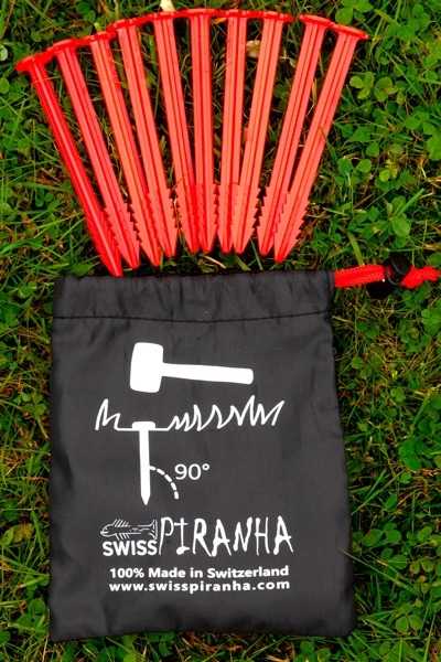 Swiss Piranha RT120 Zelthering rot 12 cm 10er Set im Beutel