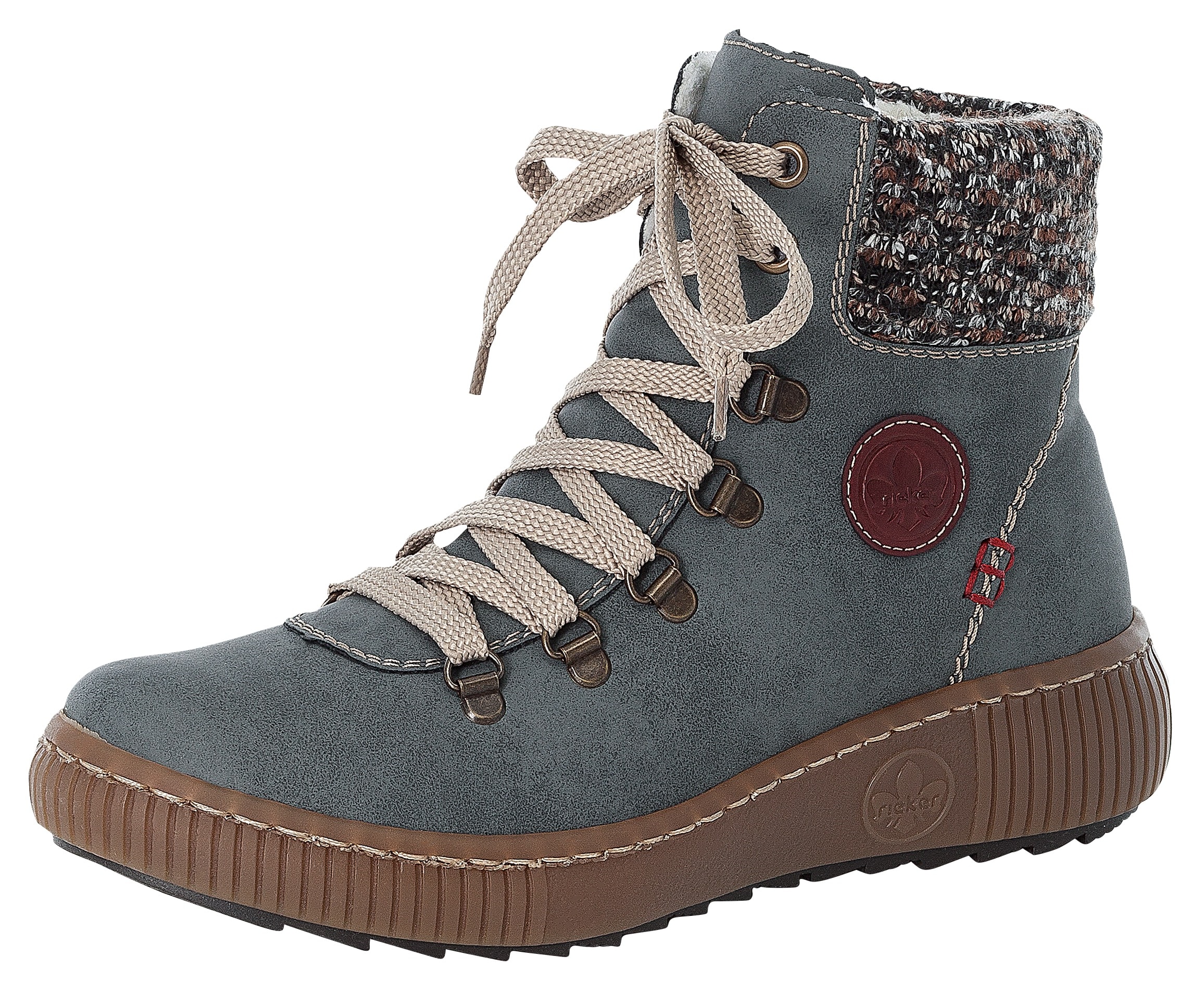 Rieker Winterboots  , Winterstiefelette, Schnürboots, Outdoorboots mit Warmfutter