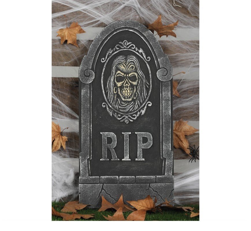 Halloween Grafsteen Schedel 65cm