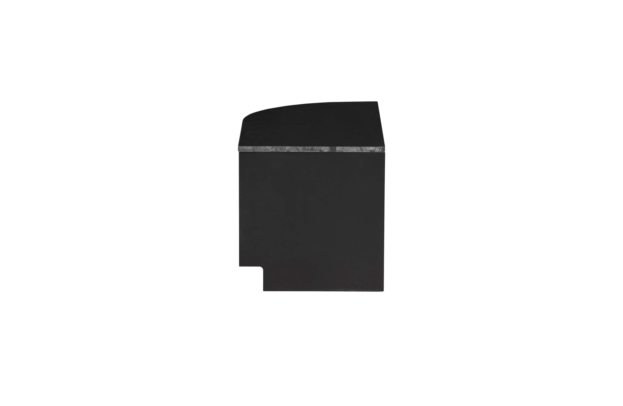 WOOOD tv meubel Finca rond Tv meubel Finca rond links - Zwart