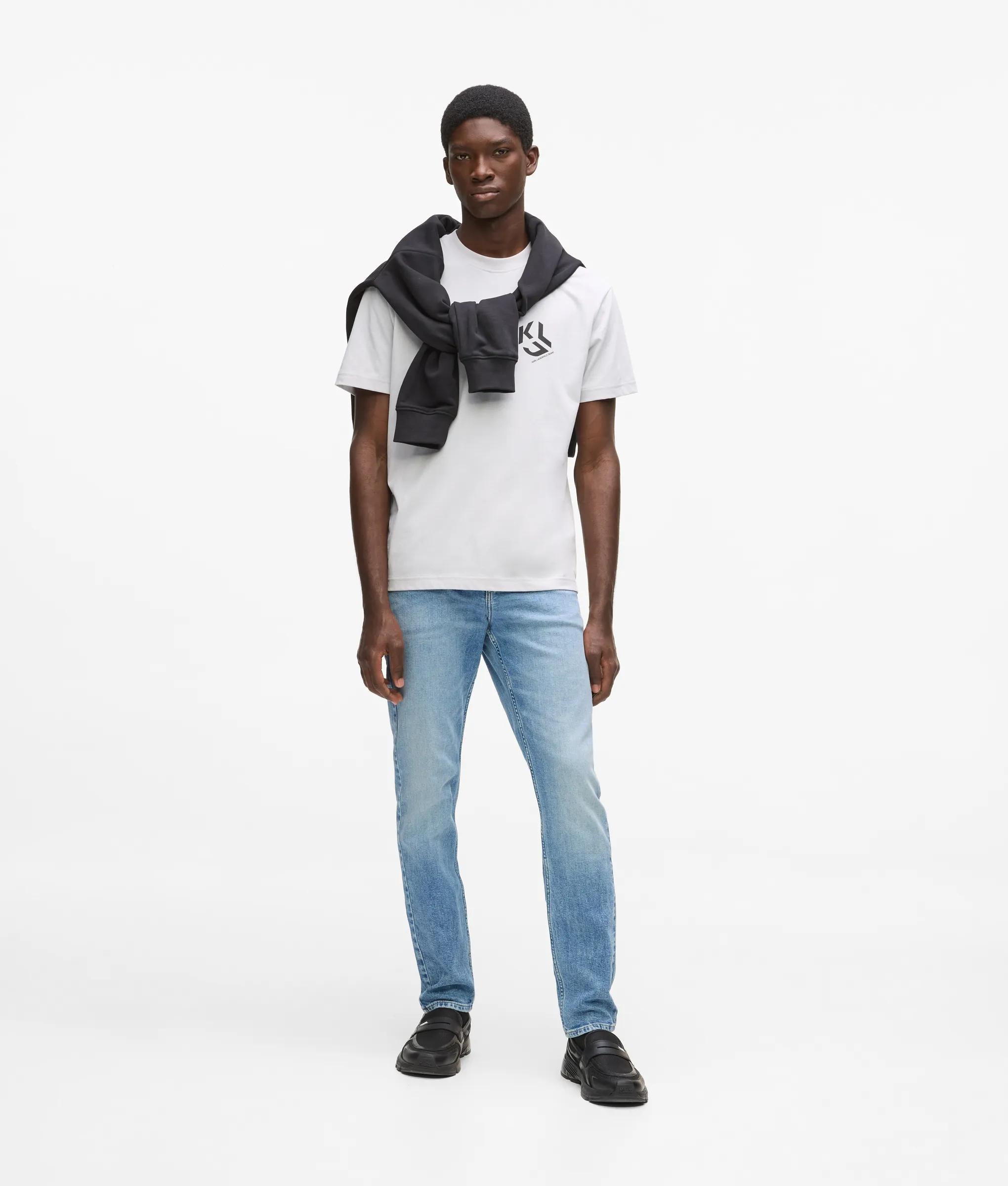 Lichtblauwe slank jeans