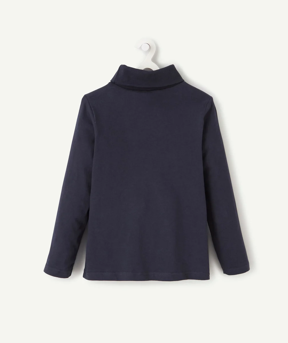 COL ROULÉ BLEU MARINE BASIC GARÇON